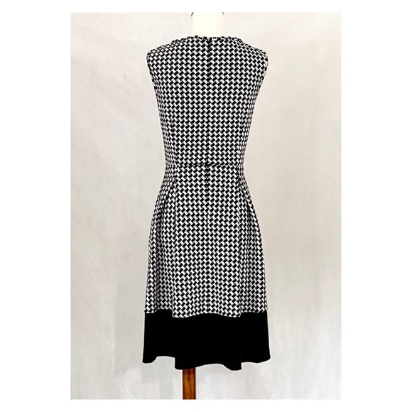 Calvin Klein Houndstooth Plaid Fit & Flare Dress - Picture 6 of 11